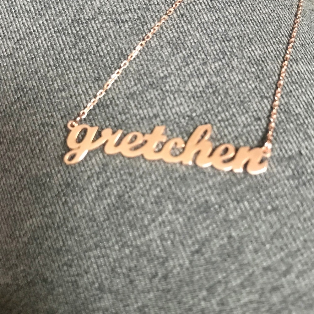 Personalized Necklace 18" Rose Gold